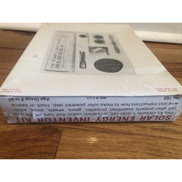 1970's Sun Power Fun From The Sun Solar Energy Inventor Kit #105 New Sealed - Picture 4 of 4